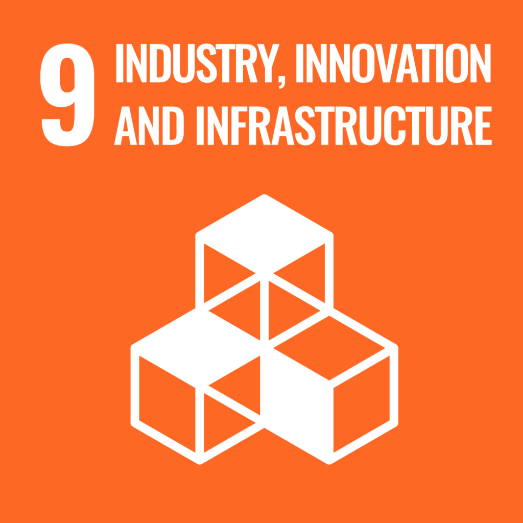 Grafik 9 UN SDGs Industry, Innovation and Infrastructure